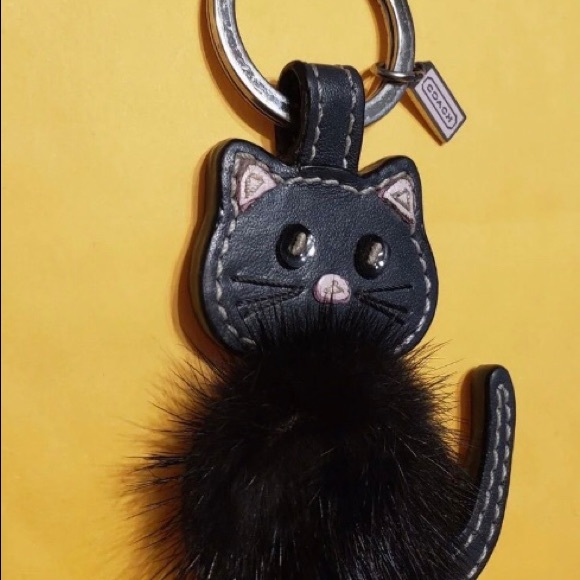Rare Hard To Find Coach Black Cat Mink GUC - Picture 3 of 5